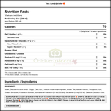 Lipton Iced Brisk Lemon Tea 355 ML/12 oz (12/Case) — Nutrition and Ingredients Label — www.chickenpieces.com
