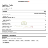 Arctic Gardens Bean White Kidney 540 ML/18.26 oz (24/Case)- Canadian Made — Nutrition and Ingredients Label — www.chickenpieces.com