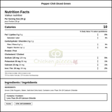 Casa Fiesta Pepper Chili Diced Green 113 GR (24/Case) — Nutrition and Ingredients Label — www.chickenpieces.com