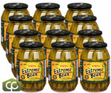 Chicken Pieces Extreme Beans Pickled Hot & Spicy Beans 1 L/33 oz (12/Case) - Gourmet Spicy Pickled Beans 