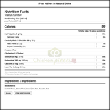 Kontiki Pear Halves in Natural Juice 2.84L/96 oz (6/Case) - Fresh and Juicy — Nutrition and Ingredients Label — www.chickenpieces.com