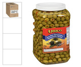 Chicken Pieces Unico Olive Green Stuffed Manzanilla, 4 L/1 Gallon, 2/Case - Premium Stuffed Green Olives 