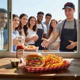 Chicken Pieces Sysco Reliance Red Plaid Paper Food Trays 3 lbs 250CT (2/Case)