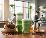 Chicken Pieces Earth Plus Cup Compostable & Lid 16 oz. Paper  (300/Case)