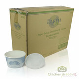 Chicken Pieces Earth Plus Bowl Compostable With Lid 8 oz. Paper (300/Case)