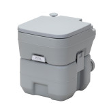 Chicken Pieces Portable Toilet With 5.3 Gallon Waste Tank and Carry Bag, Porta Potty for RV Boat Camping, Gray 