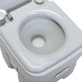 Chicken Pieces Portable Toilet With 5.3 Gallon Waste Tank and Carry Bag, Porta Potty for RV Boat Camping, Gray 