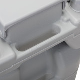 Chicken Pieces Portable Toilet With 5.3 Gallon Waste Tank and Carry Bag, Porta Potty for RV Boat Camping, Gray 
