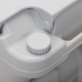 Chicken Pieces Portable Toilet With 5.3 Gallon Waste Tank and Carry Bag, Porta Potty for RV Boat Camping, Gray 