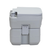 Chicken Pieces Portable Toilet With 5.3 Gallon Waste Tank and Carry Bag, Porta Potty for RV Boat Camping, Gray 