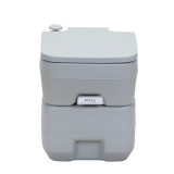 Chicken Pieces Portable Toilet With 5.3 Gallon Waste Tank and Carry Bag, Porta Potty for RV Boat Camping, Gray 