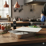 Chicken Pieces Sysco Classic Pan Foil 3 Compartments Oblong With Board Lid  (200/Case)