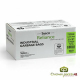 Chicken Pieces Sysco Reliance Bag Garbage Extra Strong Black 35x50  (150/Case)