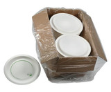 Chicken Pieces Earth Plus Plate Paper Compostable 9 in. 1-Compartment (450/Case) 