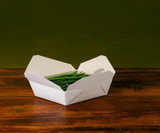 Chicken Pieces Sysco Classic Box Food Take-Out White #1 5x4.5x2.5 in. (300/Case) 