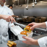 Chicken Pieces Sysco Classic Box Food Take-Out White #1 5x4.5x2.5 in. (300/Case)