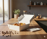 Chicken Pieces Sysco Classic Box Food Take-Out White #8 6.75x5.5 in. (200/Case)