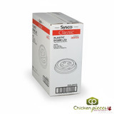Chicken Pieces Sysco Classic Lid Plastic White Dome For 8 oz. 100CT (10/Case)