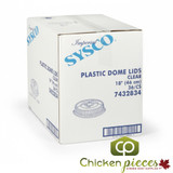 Chicken Pieces Sysco Imperial Lid Plastic Clear PET Dome 18 IN (36/Case)