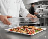 Chicken Pieces Sysco Imperial Lid Plastic Clear PET Dome 18 IN (36/Case)