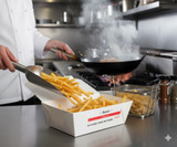 Chicken Pieces Sysco Classic Box Food Take-Out White #4 8.5in.x6.25in. (160/Case)