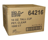 Chicken Pieces Sip N' Save Cup PET Clear 16 oz. Tall 14.5 KG/32LBS (1000/Case) 