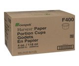 Chicken Pieces Genpak Cup Souffle Paper 4 oz. 250 CT (20/Case) - Compostable Paper Cups 