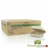 Chicken Pieces Sysco Reliance Container Biodegradable 6 Square Hinged Lid (200/Case)