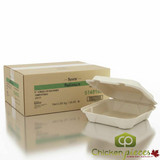 Chicken Pieces Sysco Reliance Classic Container Biodegradable 8 Square Hinged Lid (200/Case)