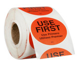 Chicken Pieces Sysco Label Roll Circle Use First 1 1/2  (500/Case) 