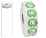 Chicken Pieces Sysco Classic Label Roll Circle Permanent Green Friday .75 (2000/Case) 