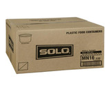 Chicken Pieces Solo Cup Container Plastic Clear Deli 16 oz. 25 CT (20/Case) 