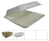 Chicken Pieces Earth Plus Container 100% Compostable 9SQ Hinged Lid 200 CT 