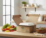 Chicken Pieces Earth Plus Container 100% Compostable 9SQ Hinged Lid 200 CT