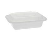 Chicken Pieces Versatainer Container Plastic Rectangle White with Lid 12 OZ (150/Case) 
