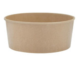 Chicken Pieces Dart Container Container Double Sided Poly Paper Round Kraft 32 oz. 50 CT (6/Case) 