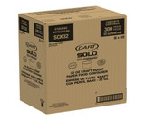 Chicken Pieces Dart Container Container Double Sided Poly Paper Round Kraft 32 oz. 50 CT (6/Case) 