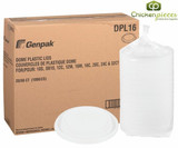 Chicken Pieces Genpak Dome Plastic Lid for HIPS Foam Food Containers (1000/Case) 