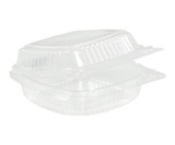 Chicken Pieces Pactiv Container Plastic Clear Hinged 6x6x3 125 CT (4/Case) 