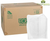  Eco Container Plastic Sandwich Wedge Clear Hinged (500/Case) 
