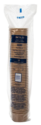  Dart Container Double Sided Poly Paper Kraft 8 oz./237 mL (300/Case) 