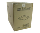  Sabert Container Paper Pulp Square 32 oz. (300/Case) Recyclable & Unbleached 