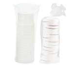 Solo Cup Container Paper Round Combo With Lid 12 oz. (250/Case)   Solo Cup Container Paper Round Combo With Lid 12 oz. (250/Case)
