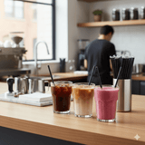 Chicken Pieces Sysco Classic Straw Paper Compostable 8 Black Wrapped 6 mm. 625CT (4/Case)