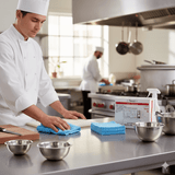 Chicken Pieces Sysco Classic Towel Wiper Blue Light Duty (200/Case) - High Absorbency, Quick Drying