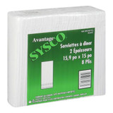 Chicken Pieces Sysco Reliance Napkin Dinner 2 Ply Superior Strength White 188 ct. (16/Case) 