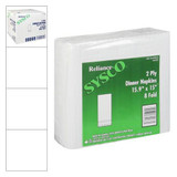 Chicken Pieces Sysco Reliance Napkin Dinner 2 Ply Superior Strength White 188 ct. (16/Case) 