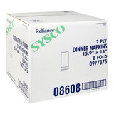 Chicken Pieces Sysco Reliance Napkin Dinner 2 Ply Superior Strength White 188 ct. (16/Case) 