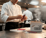 Chicken Pieces Sysco Classic Band Napkin Burgundy (2000/Case) - Sanitary Cutlery Wrapping