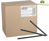 Chicken Pieces Stone Plastics Straw Jumbo Black 8 in. long (1500/Case) 